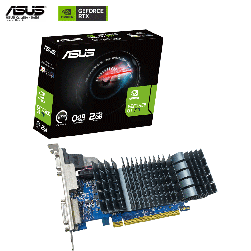 ASUS GeForce GT 710-SL Office Low-Profile Graphics Card