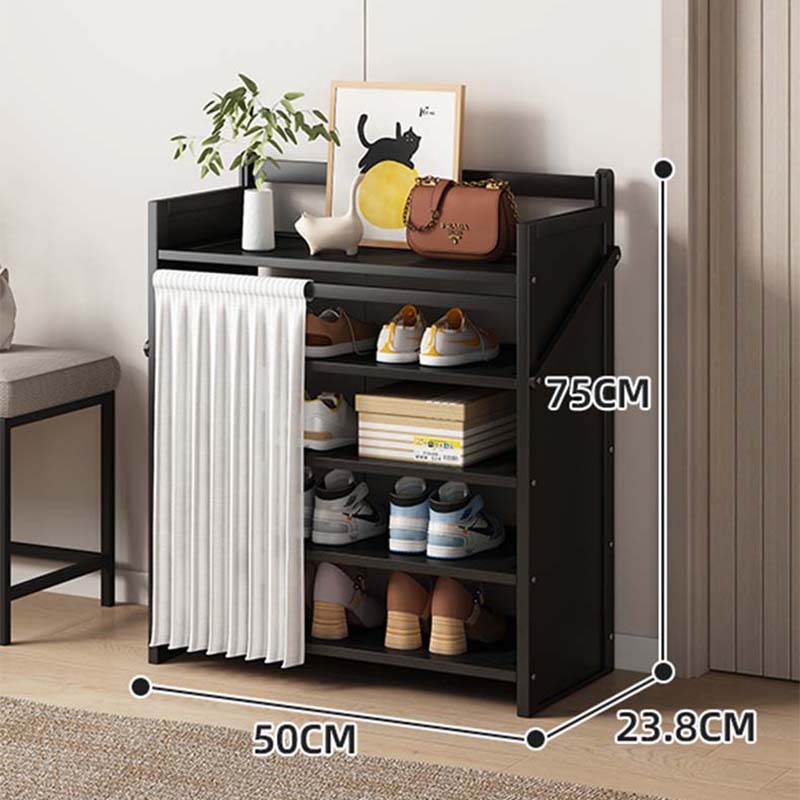 XIAOJIANGCAI Simple 5-Tier Shoe Rack, No Installation, Dust-Proof