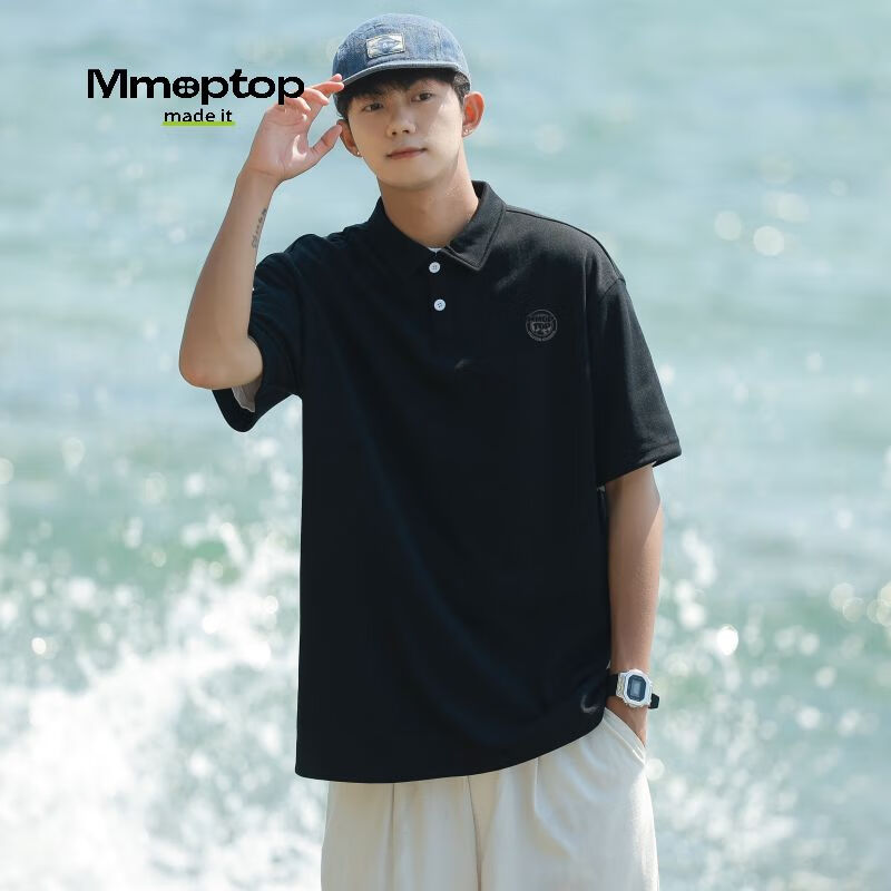 MMOPTOP Men's Short-Sleeve Polo Shirt