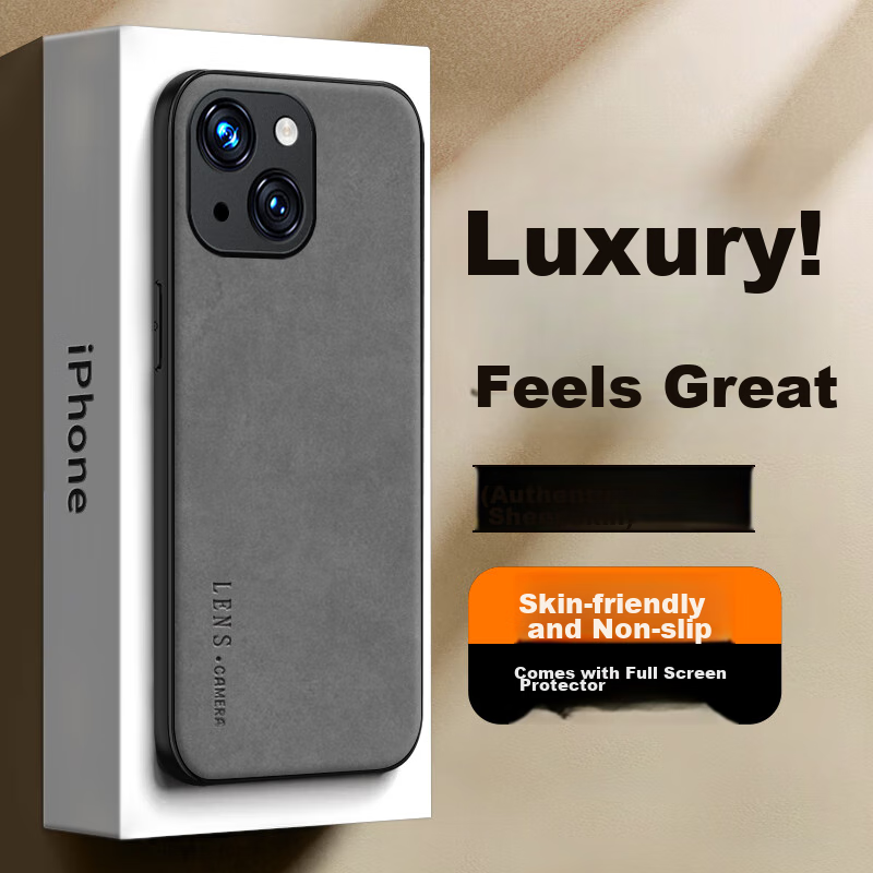SHIYONG iPhone 14 Plus Protective Silicone Case with Full Lens Protection
