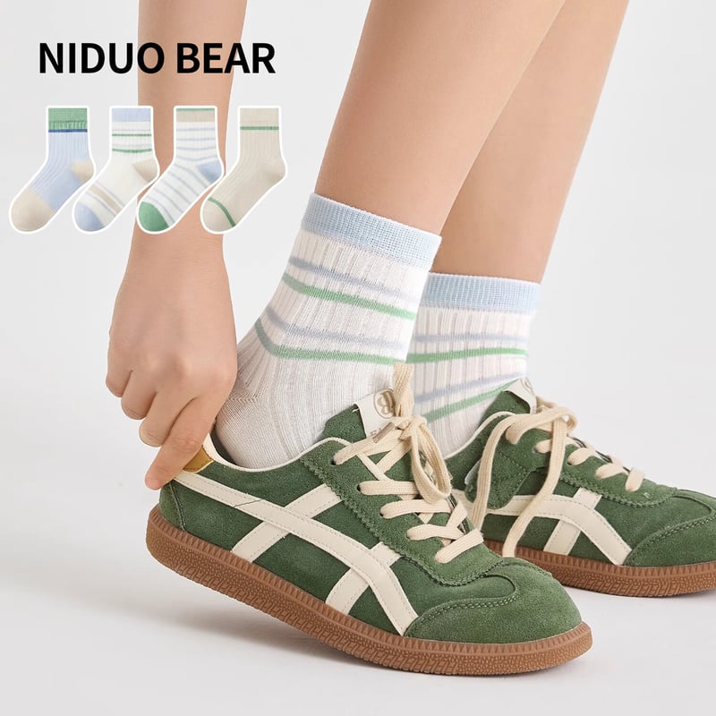 Niduoxiong Kids' Soft Cotton Socks