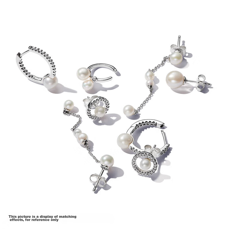 PANDORA Pearl-Encrusted Halo Stud Earrings