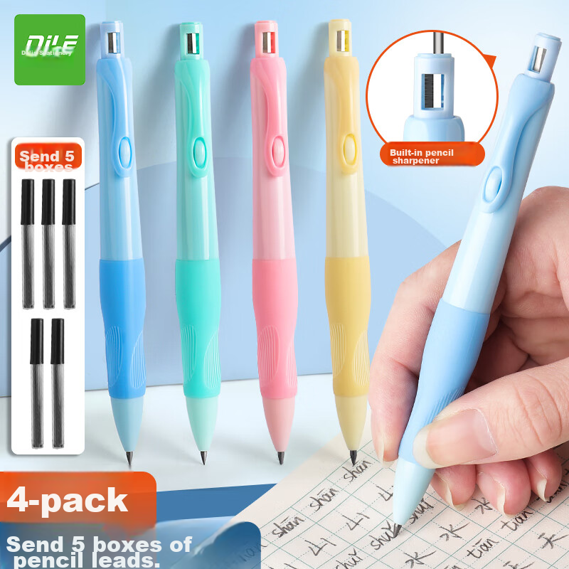 DiLe Ergonomic Pencil 2.0 with Sharpener for Kids