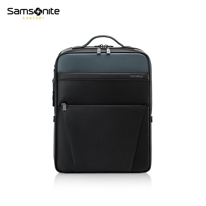 Samsonite Men's Business Backpack 14-Inch Cowhide Laptop Bag