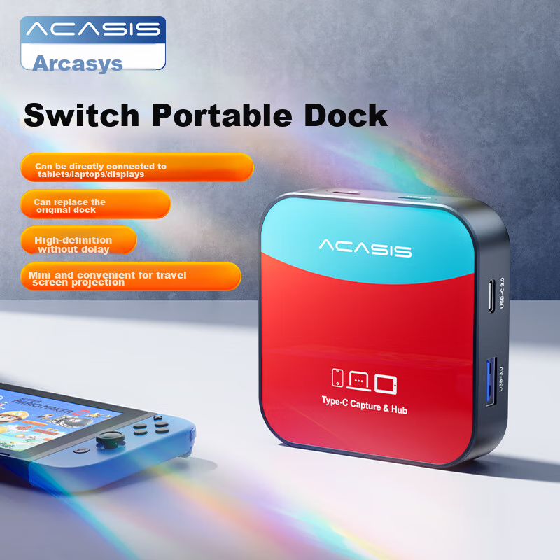Acasis Switch2 Portable Game Capture Dock
