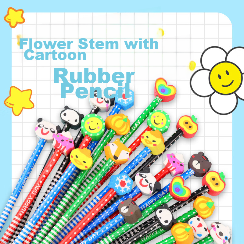 Touch Fish 20-Pack Cartoon Pencils for Kids