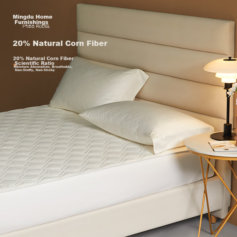 MIDO HOUSE Pure Cotton Stain-Resistant Fitted Sheet
