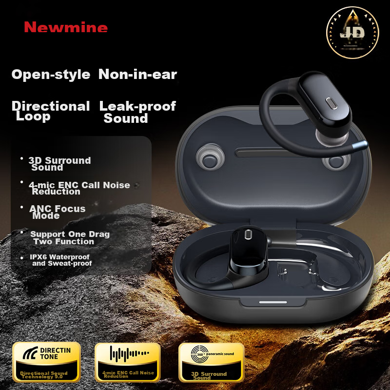 Newmine Directional Ring Anti-Leakage Bone Conduction Headphones