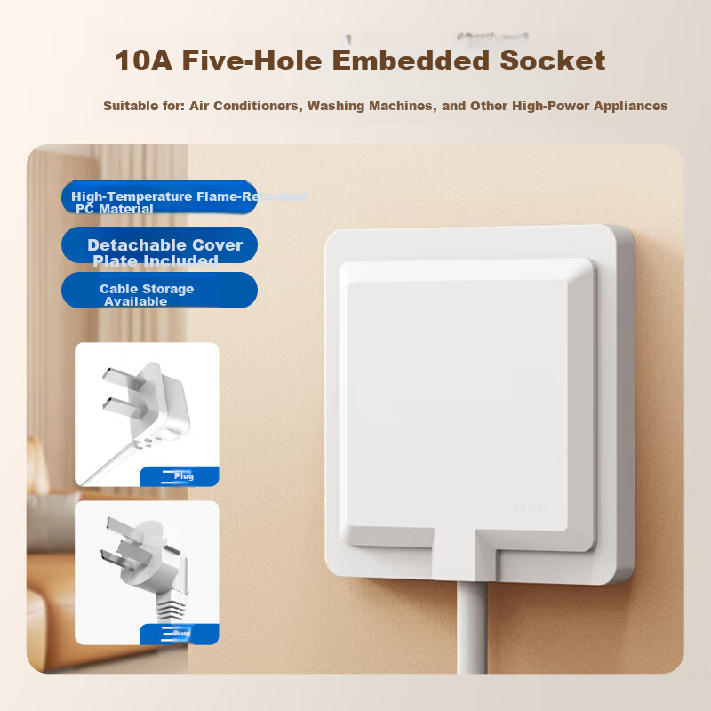 CHNT Hidden Socket for Refrigerator - 86 Type 16A