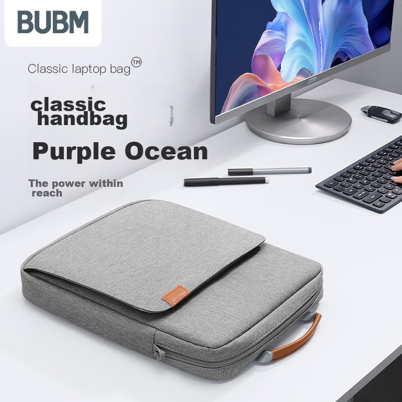 BUBM iPad 11" Crossbody Laptop Bag - Gray