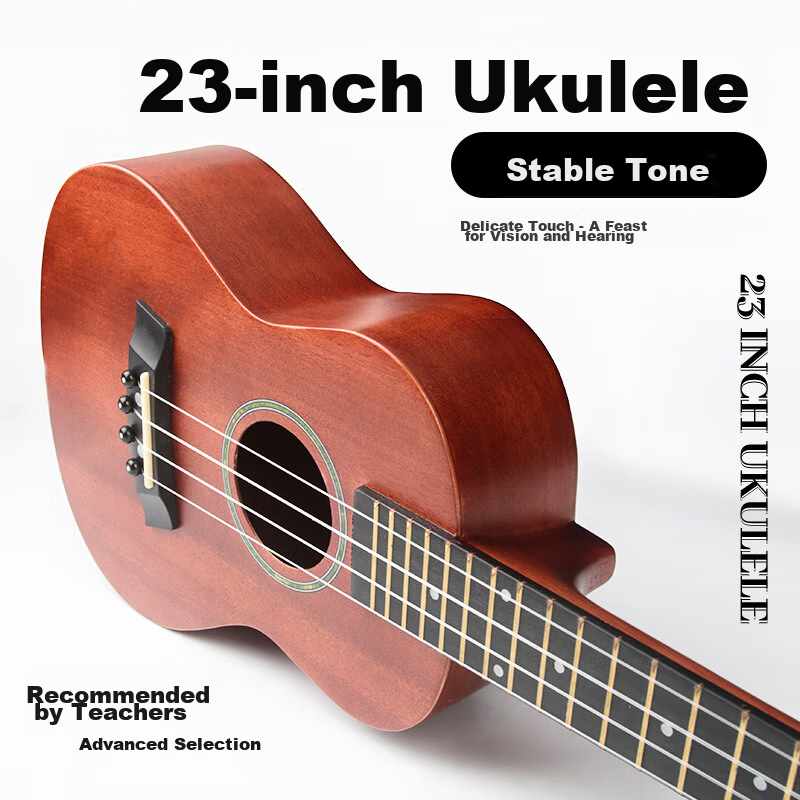 Maneryuepu 23-Inch Peach Blossom Heartwood Ukulele