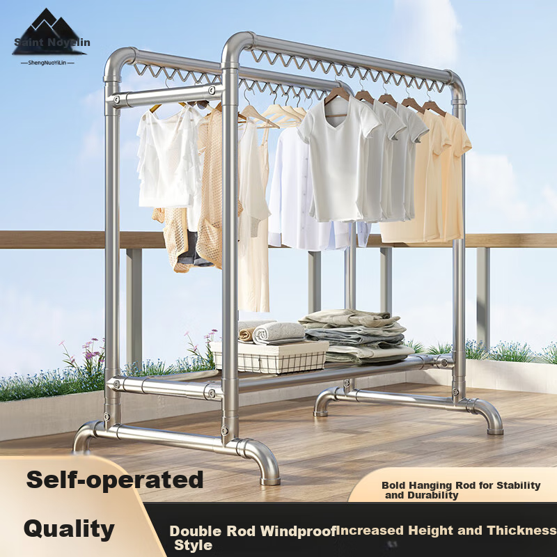 Saint Noryn Windproof Floor Drying Rack