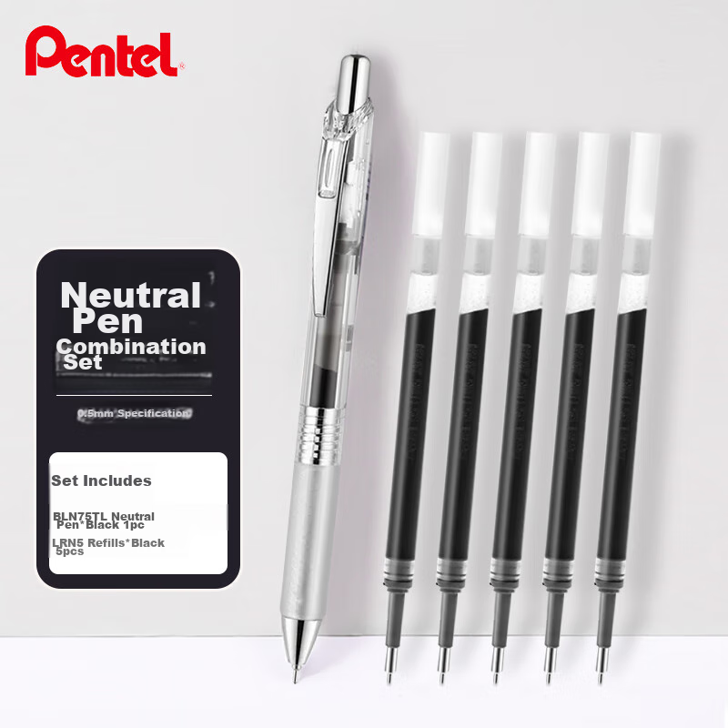 Pentel BLN75TL Retractable Gel Pen - 0.5mm Needle Tip