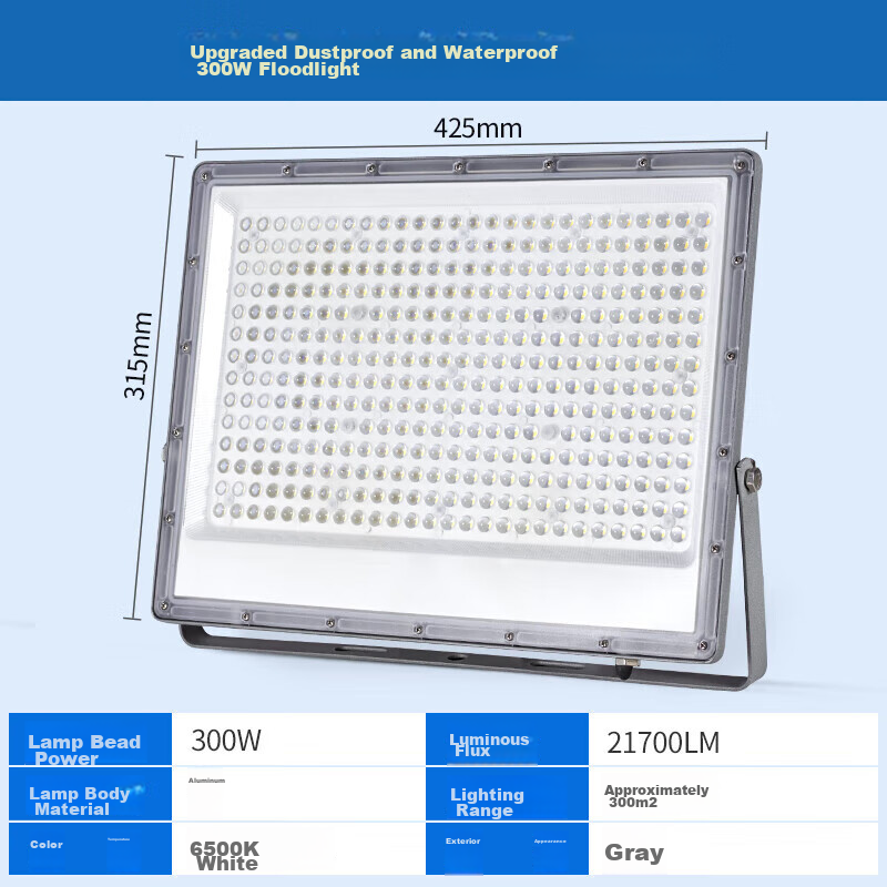CHNT LED Floodlight - 300W White Light Outdoor Lighting