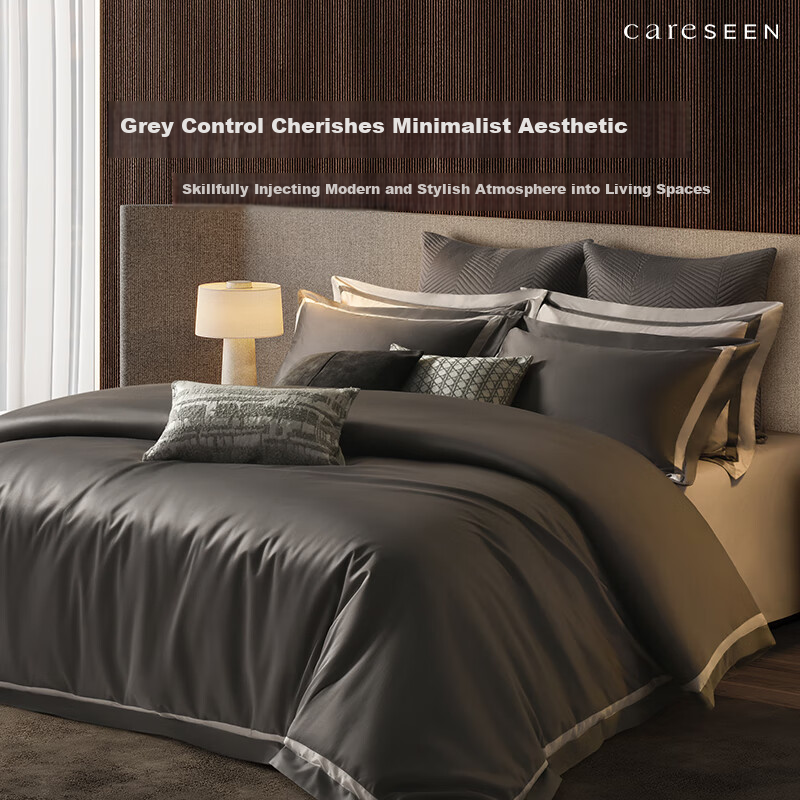 Canasin 100% Cotton Hotel Bedding Set - Deep Navy Blue