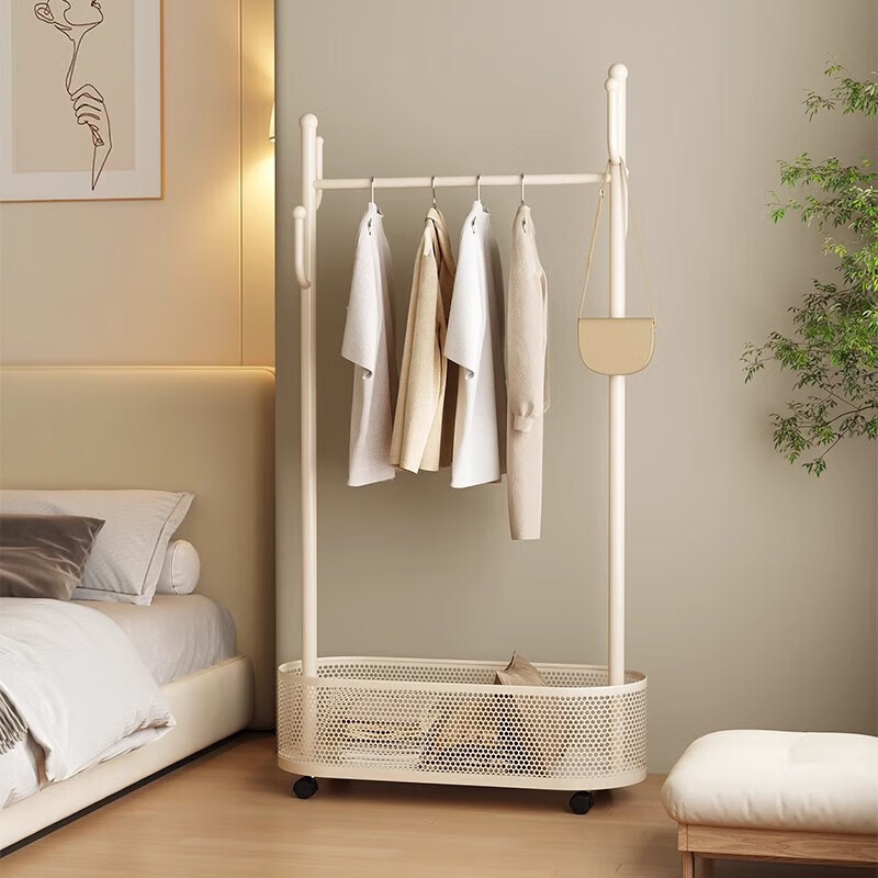 XIAOJIANGCAI Bear Style Coat Rack with Wheels