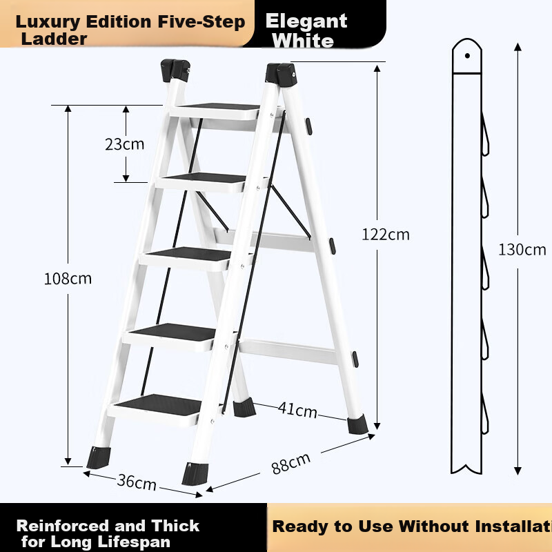 AOZHI Folding A-Frame Ladder