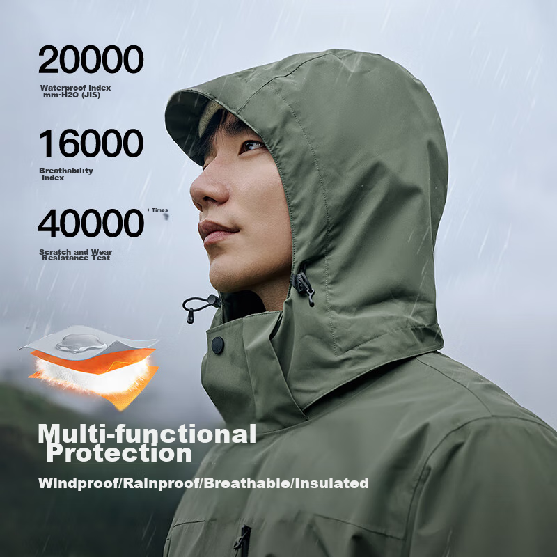 Pelliot Shanye Classic 2.0 Three-In-One Jacket - Warm Down Coat