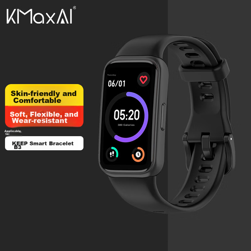 KMaxAI KEEP B3 Silicone Watch Strap with Easy Tool