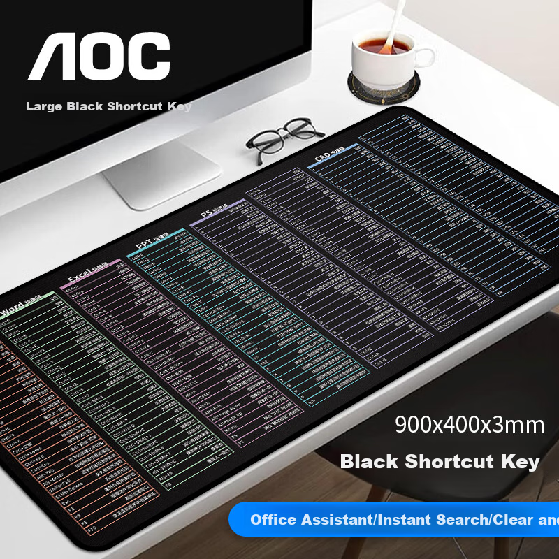 AOC Full-Property Gaming Mouse Pad - Extra Large