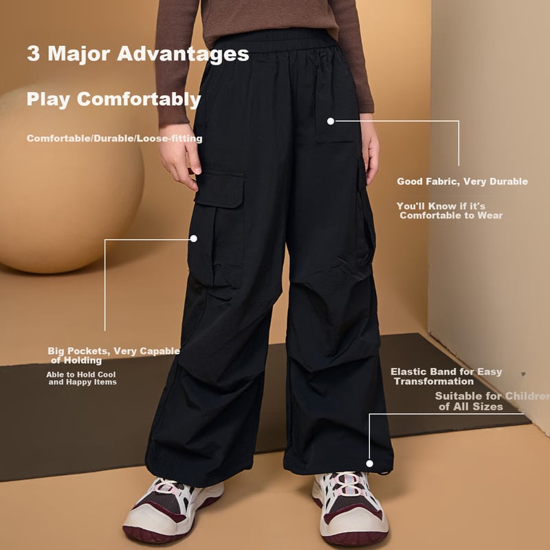 ASK JUNIOR Girls' Mosquito-Proof Cargo Pants