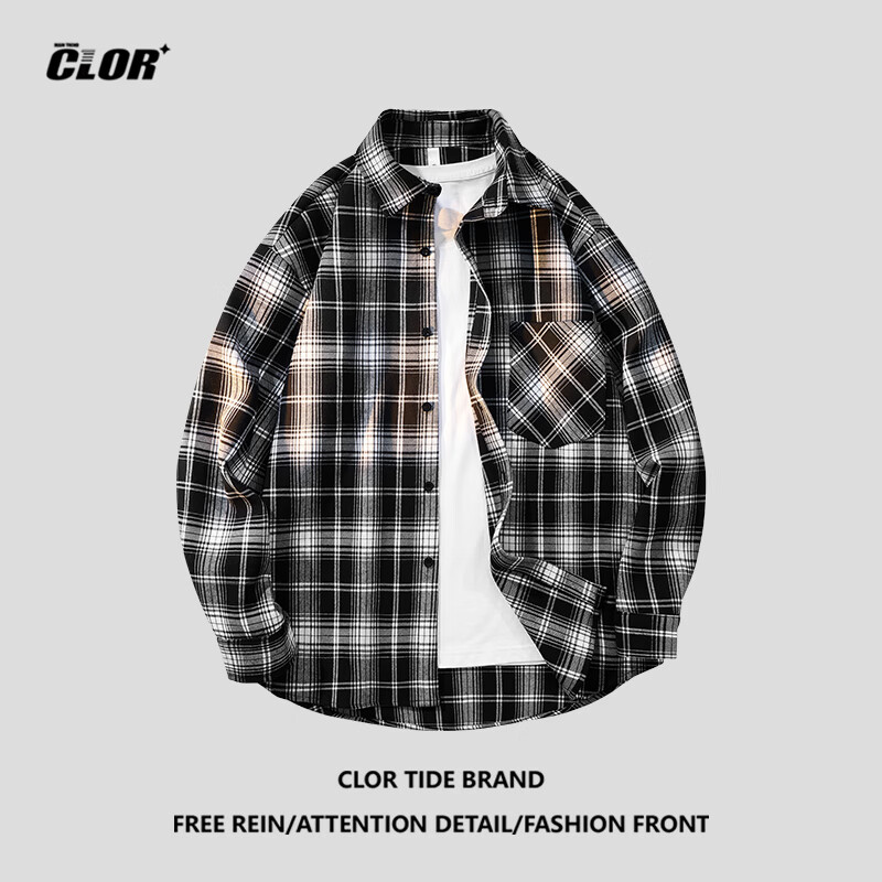 CLOR Plaid Long-Sleeve Shirt