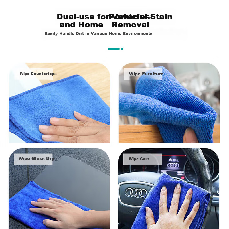 JPLAYER Car Wash Towel - Thickened Blue Absorbent Cloth