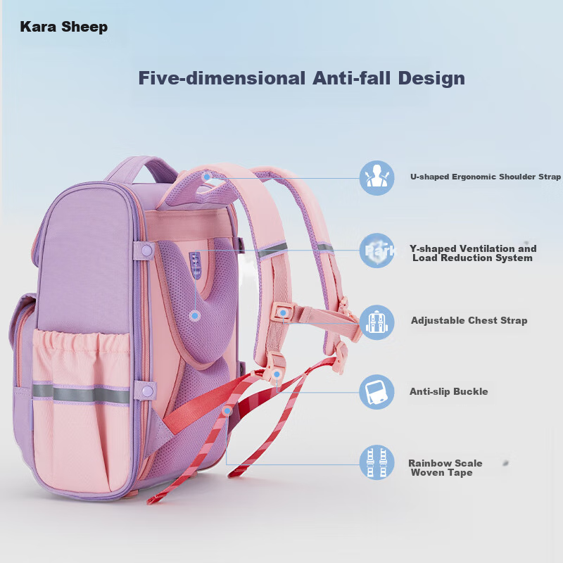 KALA·Y Lightweight Anti-Drop Schoolbag