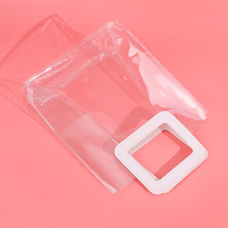TaTanice Gift Bags, 2-Pack Transparent Handbags for Valentine's Day