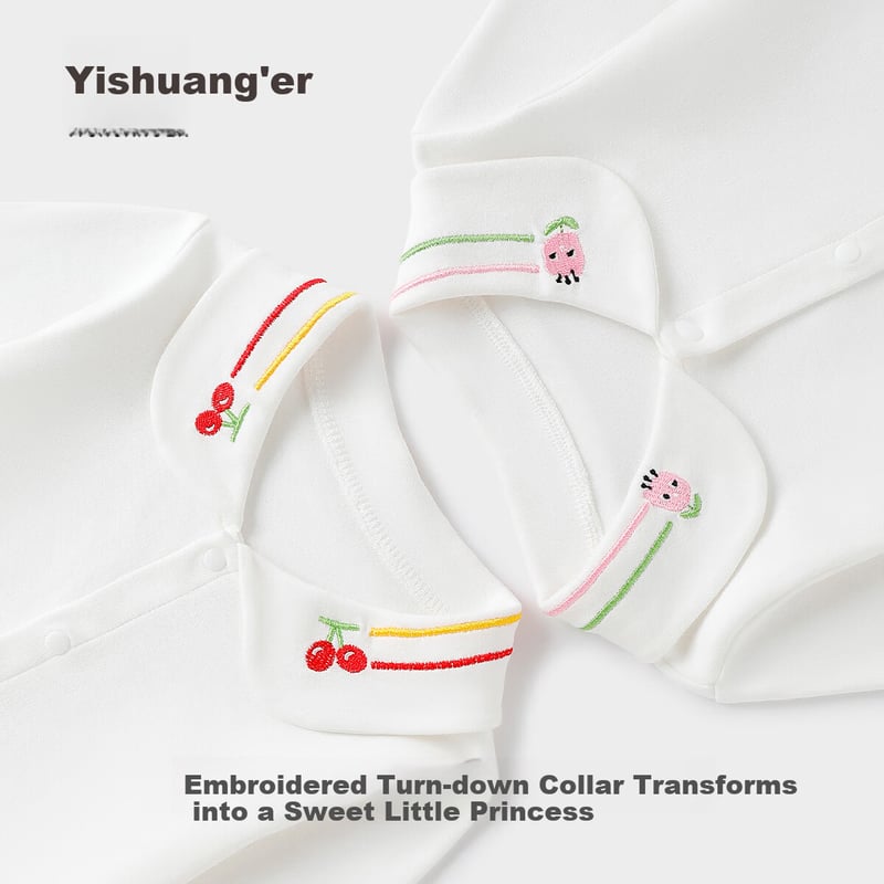 Yishuang'er Baby Girls' White Polo T-Shirt