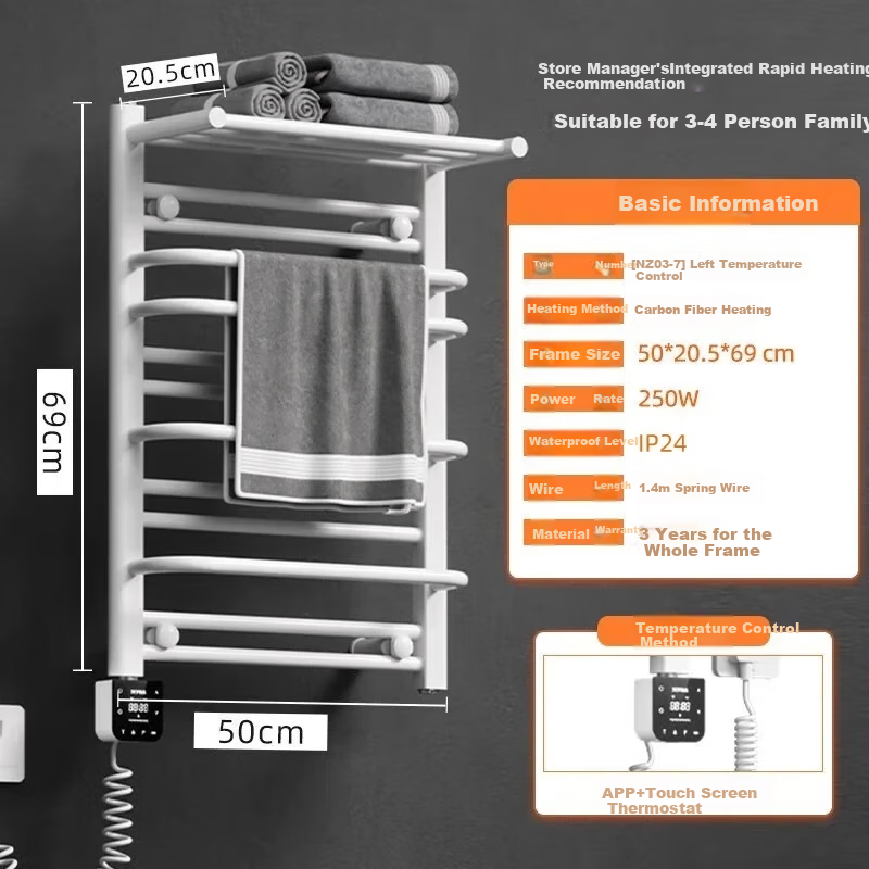 AVONFLOW Electric Heated Towel Rack - Smart WiFi Drying Rack for 3-4 People