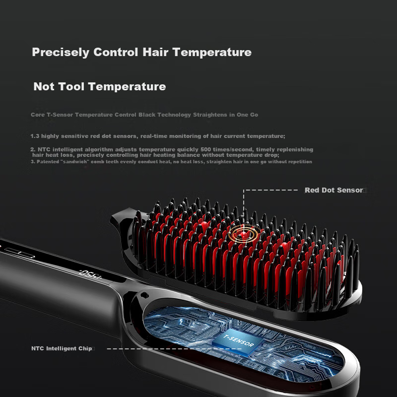 TYMO Large Curling/Straightening Iron with Negative Ions