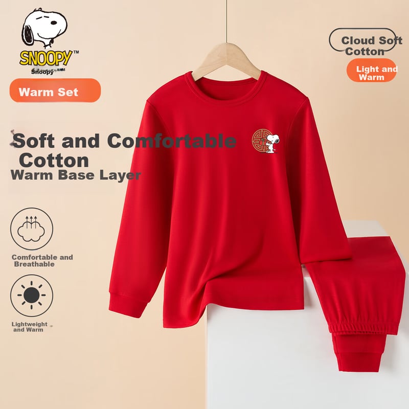SNOOPY Kids Thermal Underwear Set