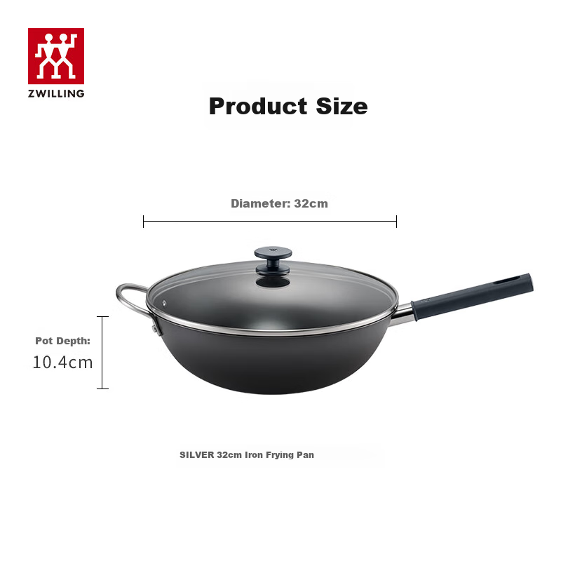 ZWILLING Iron Wok with Side Handle