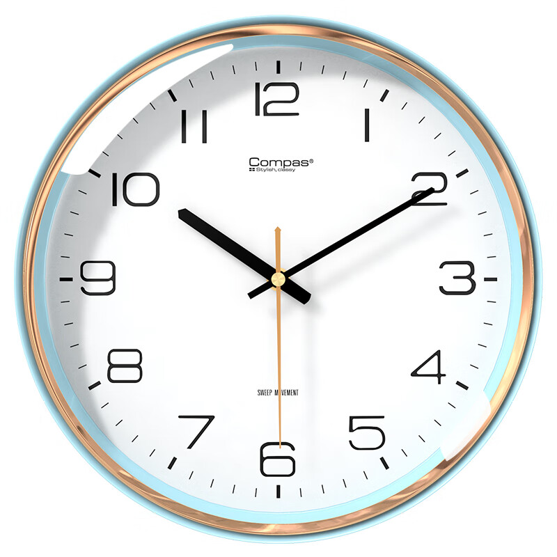 Compas Wall Clock 2024 Simple Design Quartz Clock Model 7006