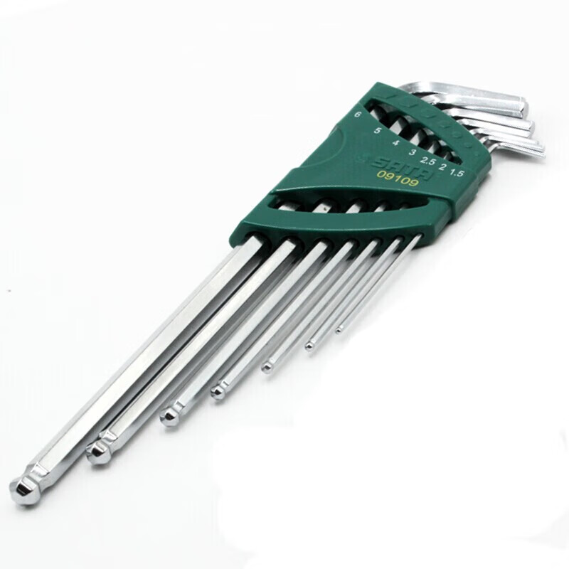 SATA Extra Long Ball End Hex Key Set 7pcs 09109
