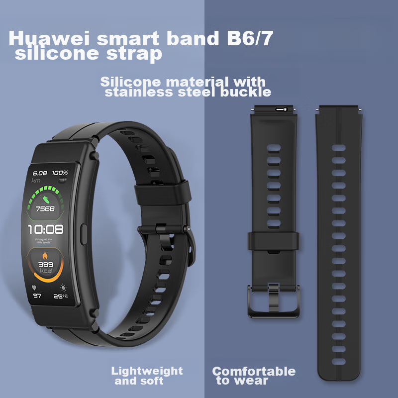 Iboann Compatible Silicone Strap for Huawei B6/B7/B3