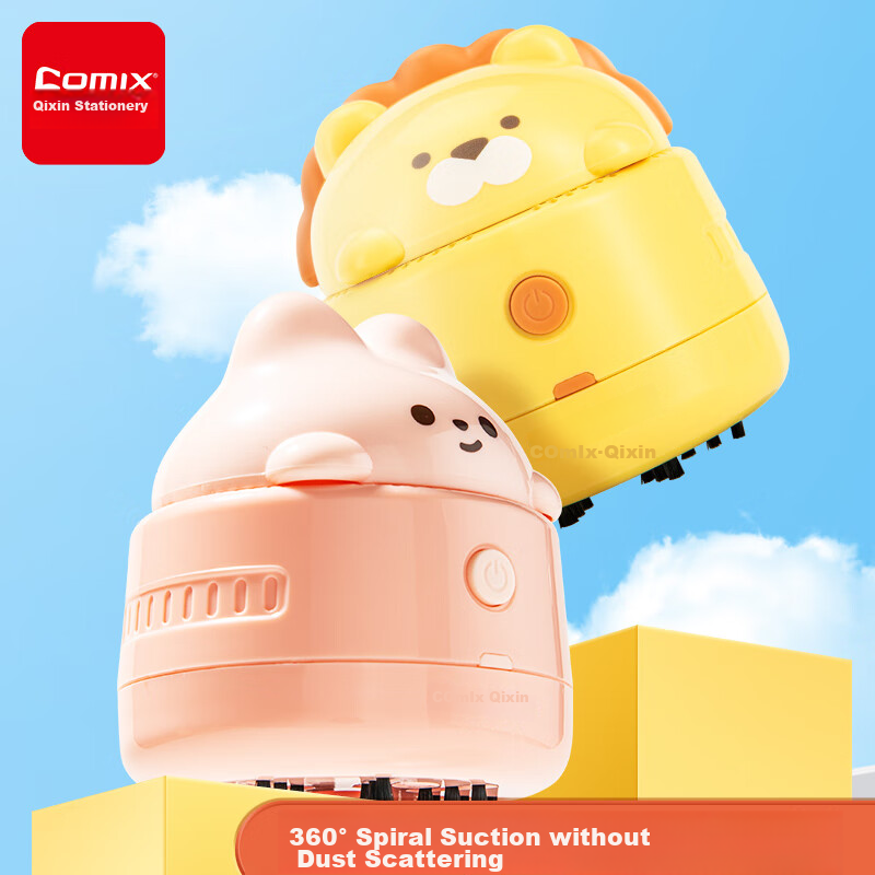 COMIX Powerful Suction Desktop Vacuum Cleaner Cartoon Rabbit Design