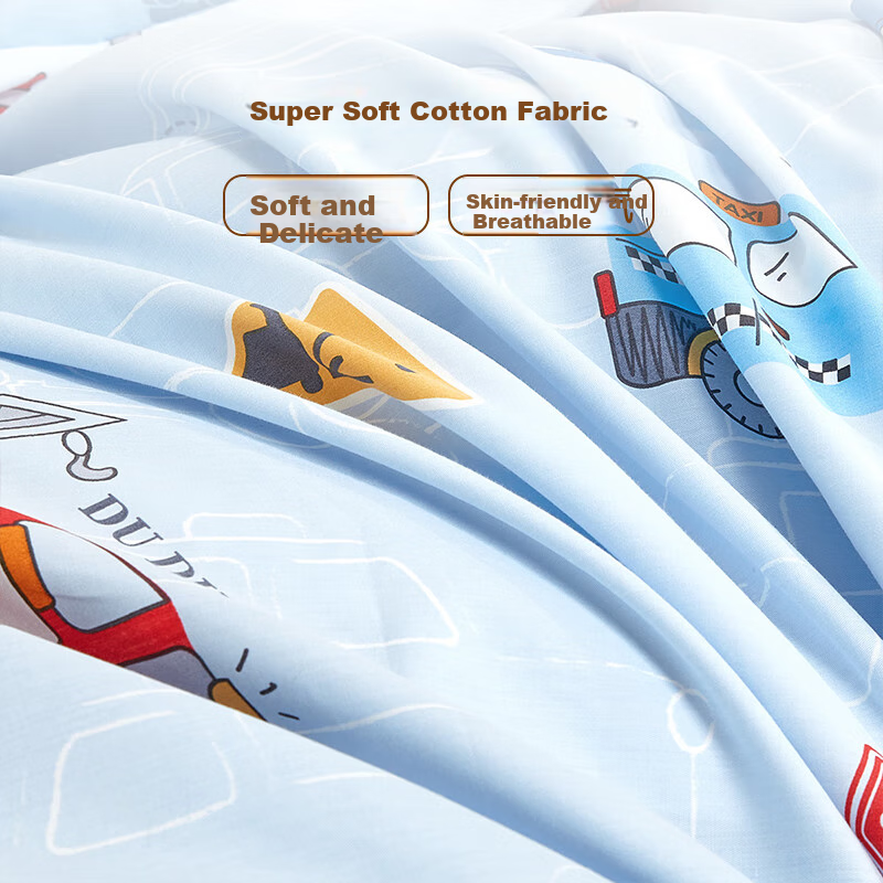 Luolaikids Pure Cotton Baby Bedding Set - Happy Car Design