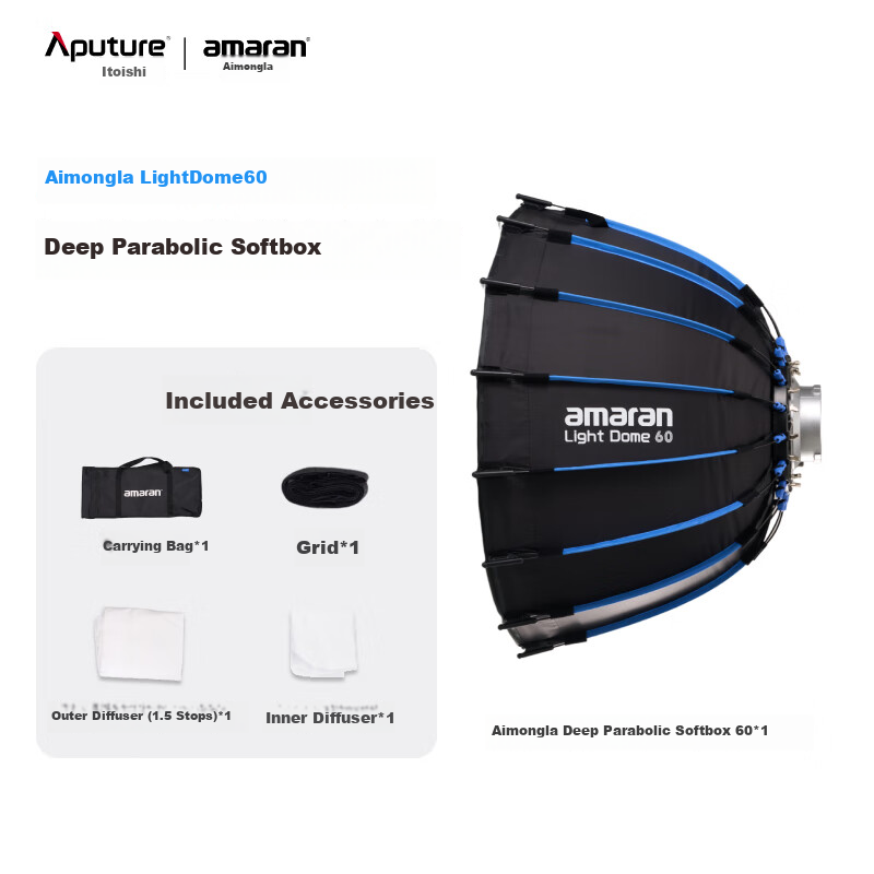 Aputure Light Dome 90 Quick-Install Deep Softbox