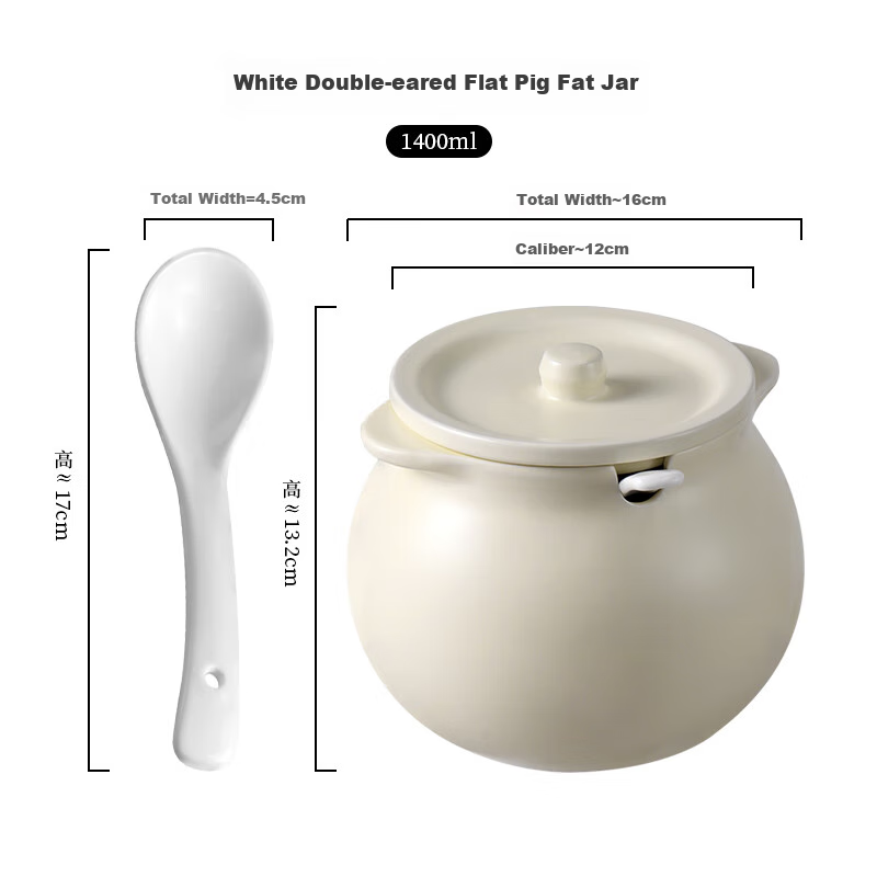 Baijie Ceramic Lard Container