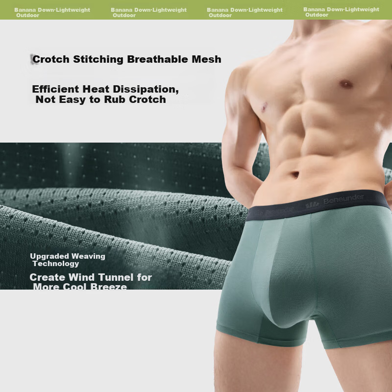 Beneunder Men's Modal Underwear - 4-Pack Boxer Briefs