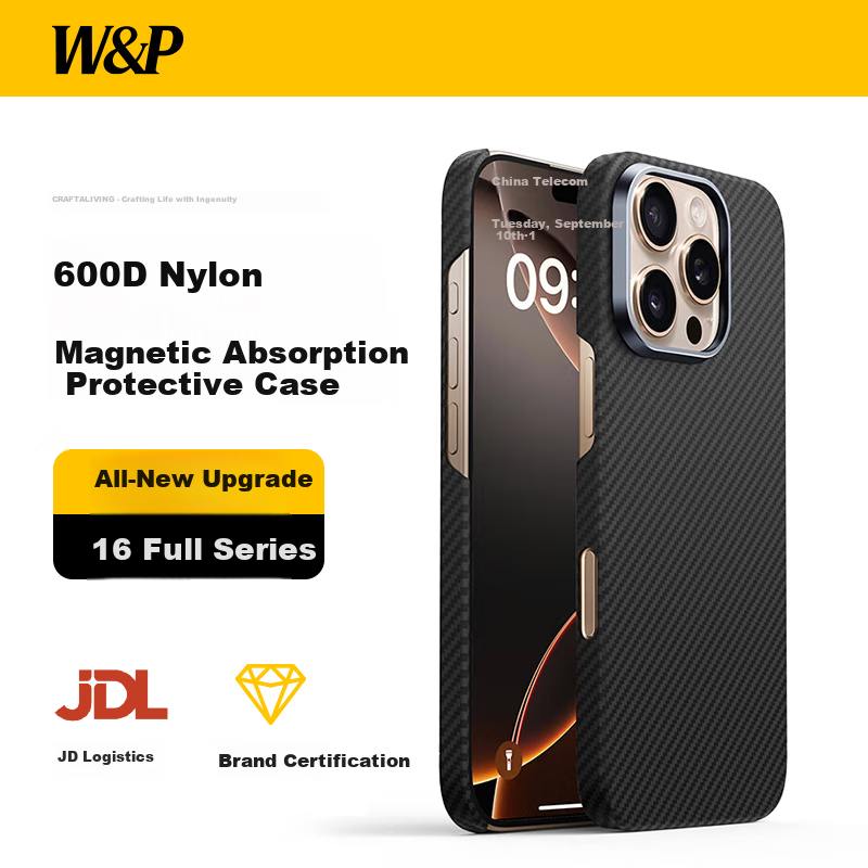 W&P Kevlar Magnetic Case for iPhone 16 Pro