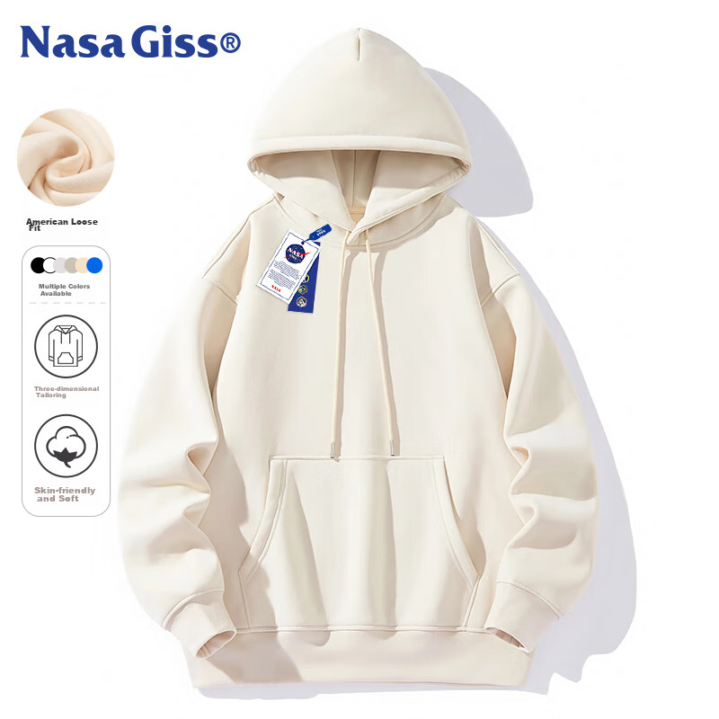 NASA GISS Men's Hooded Sweatshirt - Apricot
