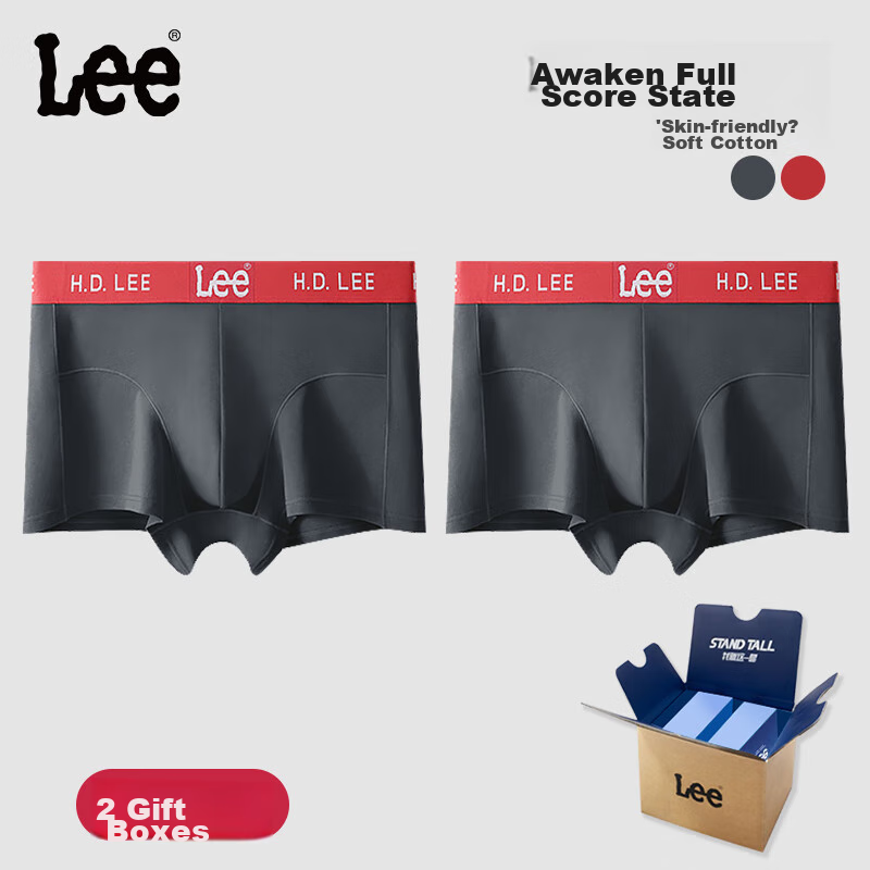 Lee Men's Pure Cotton Boxer Briefs