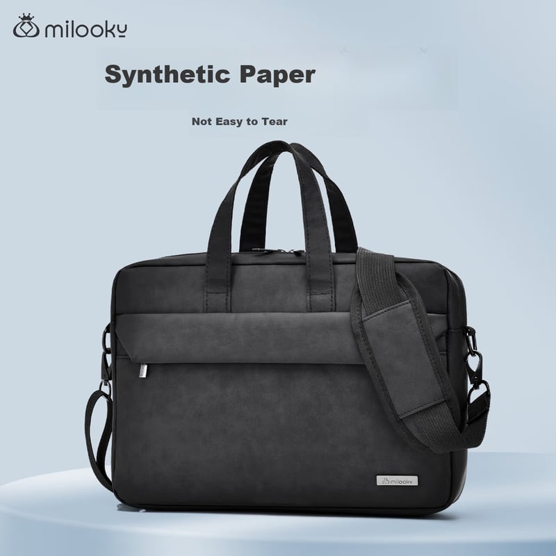 Milooky Shoulder Laptop Bag for Men, 13/14 Inch