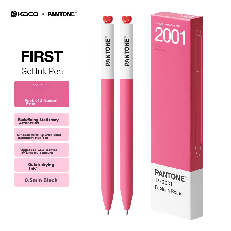 KACO X PANTONE 0.5mm Gel Pen - Purple-Red Rose