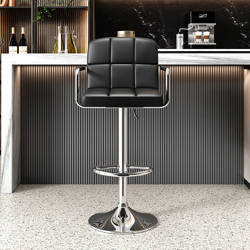 TANGJI Modern Bar Stool - Jiuge High-Style Black