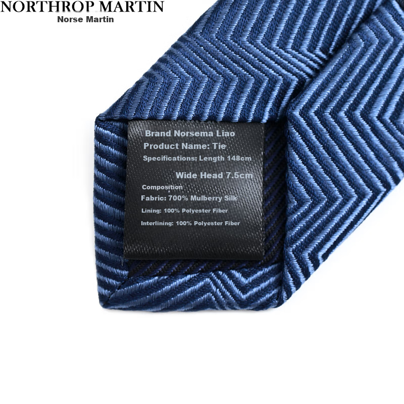 NORTHROP MARTIN Lux Stripe Silk Tie