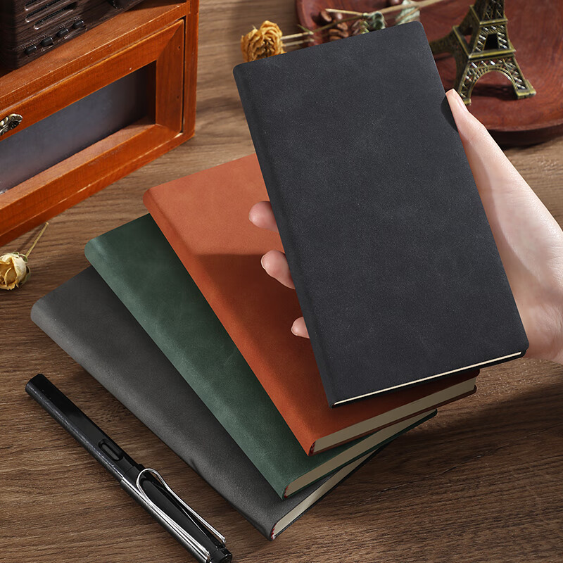 Faramon Thick A6 Notebooks - 4-Pack, Leather Cover